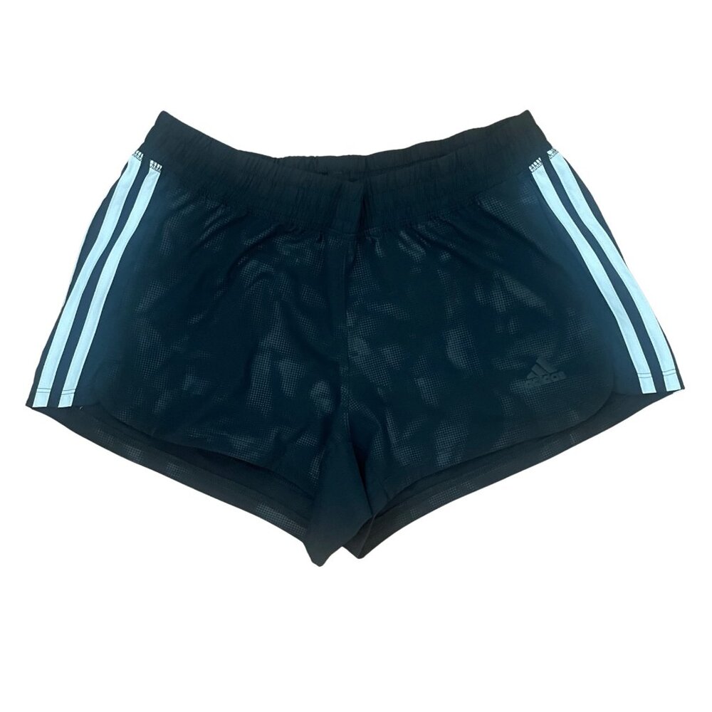 New Adidas Climalite Women Black/Print/White Shorts Size S